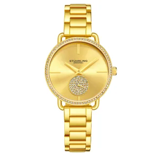 Gold Astraea Quarz 38mm