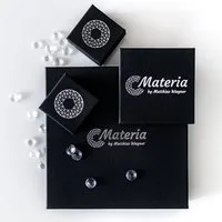 Materia Gliederkette Damen Silber Würfelkette modern K107, 925 Sterling Silber