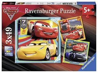 Ravensburger Kinderpuzzle 08015 - Disney Cars: Bunte Flitzer [3x49 Teile]