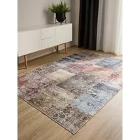 benuta Teppich George, rechteckig, Höhe: 5 mm, Vintage-Look, Kurzflor, Teppich Wohnzimmer, Schlafzimmer, Waschbar