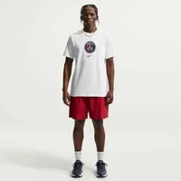 Nike T-Shirt PSG M NK CREST TEE sportlicher Look, Kurzarm, Rundhalsausschnitt, ohne Verschluss
