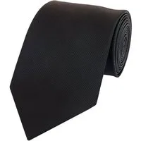 Fabio Farini Krawatte Herren Krawatte Schwarz - verschiedene Schwarze Männer Schlips in 8cm (1-St., Unifarben) Breit (8cm), Schwarz - Pure Black