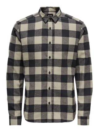 ONLY&SONS - ONSGUDMUND LS CHECKED SHIRT NOOS Dark Navy - Gr. - L