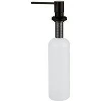 SANISMART Seifenspender SANISMART Einbau-Seifenspender T01 Matt Schwarz Messing 500 ml