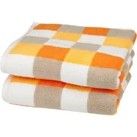 ROSS Handtücher Würfelfond, Frottier (Set, 2-St), 100% Baumwolle