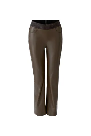 Oui - Hose Lederoptik - Gr. - 36