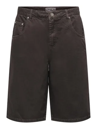 ONLY - ONLMATE-SILLA REG BAGGY LONG SHORTS PNT Coffee Bean - Gr. - S