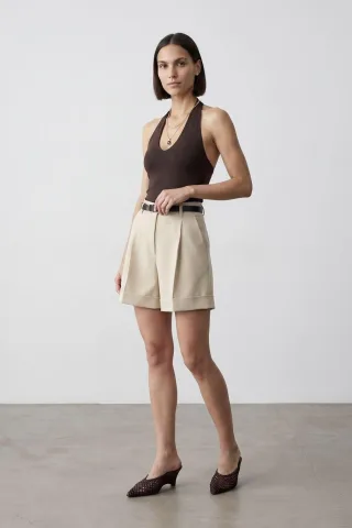 Halterneck-Cut-Out-Bodysuit