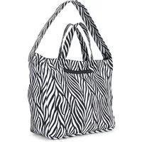 French Connection Shopper Sommertasche, Badetasche, Schultertasche, Einkaufstasche, Tragetasche, Strandtasche, Handtasche im Animal-Look mit zwei Henkellängen VEGAN