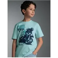 Trigema T-Shirt TRIGEMA T Shirt mit Printmotiv "Moto Cross" (1-tlg)