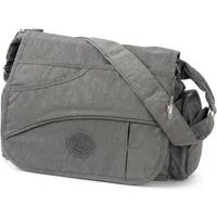 BAG STREET Umhängetasche Bag Street Damenhandtasche Umhängetasche (Umhängetasche), Damen, Jugend Umhängetasche Nylon, grau ca. 32cm x ca. 20cm