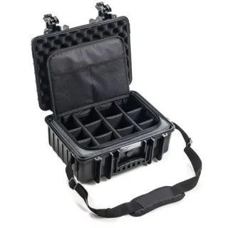 B&W Outdoor Koffer Type 4000 schwarz mit Fototasche