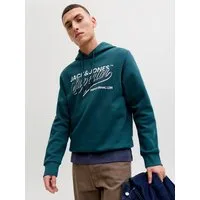 Jack & Jones Kapuzensweatshirt JJELOGO SWEAT HOOD 2 COL 25/26 NOOS mit stylischem Print