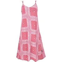Guru-Shop Midikleid Midikleid mit Patchworkdruck, Sommerkleid,.. alternative Bekleidung