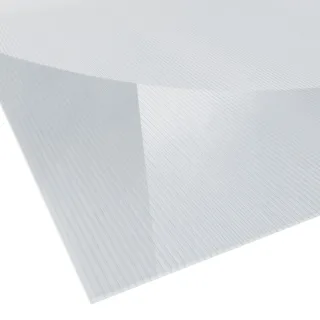 Polycarbonat Doppelstegplatte | 4,5 mm | Breite 1050 mm | glasklar