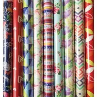 OSMA Werm Geschenkpapier 10 Rollen Geschenkpapier Mix aus verschiedenen Modellen, (10St)