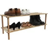 relaxdays Schuhregal aus Bambus, 1-tlg., 2