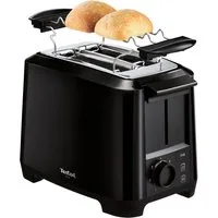 Tefal Toaster TT1408 Uno, 2 kurze Schlitze, 800 W, 2-Kammern, Brötchenaufsatz, variable Schlitzbreite, 7 Bräunungsstufen