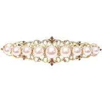 The Beauty House Haarspange Haarklammer Haarkamm Haarschmuck mit Zirkonia und Perlen