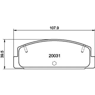 Hella Bremsbel?ge hinten Mazda 323 626 Rx-7