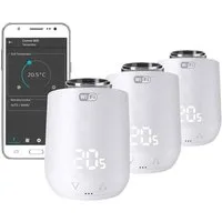 EUROtronic Heizkörperthermostat Elektronischer WiFi Energiesparregler - 3er Set 700224