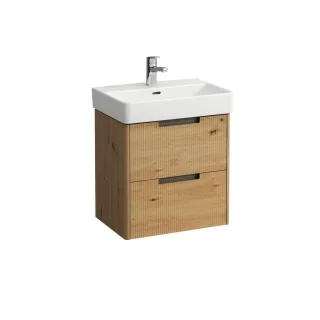 LAUFEN Waschtischunterschrank JUNA 361x521x515 2 Schubl m. Griffmulde f.WT H818958 wildeiche, H4114 H4114721092671