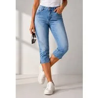 SUBLEVEL Caprijeans Damen Hose 3/4 Jeans Flex Dehnbar Frühling Sommer Dehnbar Stretch Baumwolle