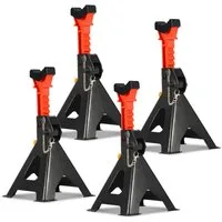 Clanmacy Unterstellbock 4x Unterstellbock 3T Unterstellböcke Wagenheber Stützbock 285-430mm