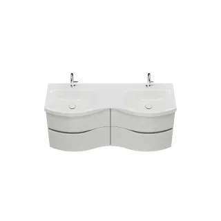 Burgbad Mineralguss-WT inkl. WTU Sinea 3.0 Weiß Hochglanz/Alpinweiss, SHFB142F6810C0001G0167 SHFB142F6810C0001G0167