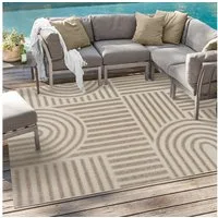 Sanat Teppich Berlin 1, auch als Läufer und in Rund, rechteckig, Höhe: 6 mm, In -und Outdoor geeignet, Außenbereich, Terrasse, Balkon, auch Läufer