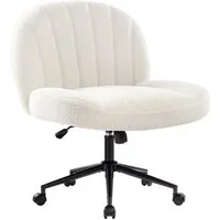 Intimate WM Heart Bürostuhl ohne Armlehne, Ergonomischer Drehstuhl mit Rollen, Höhenverstellbarer Schreibtischstuhl mit Mittlerer Rückenlehne