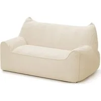 Insma Sitzsack 2-Sitzer Lazy-Sofa Loungesessel 140cm aus Chenille mit Füllung, Relaxsessel Bean Bag mit Rückenlehne für Lesen, Gaming, Wohnzimmer