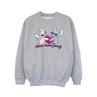 Disney - "Lilo And Stitch Ohana Heart With Angel" Sweatshirt für Mädchen (Grau)