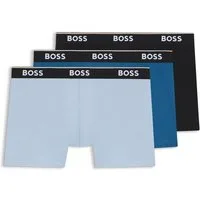 BOSS Boxershorts (Packung, 3-St) aus bequemer Stretch-Baumwolle, körpernah, mittlere Bundhöhe