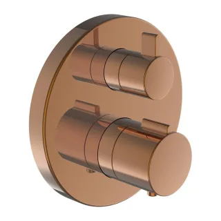 LAUFEN 2-Griff-Wannenthermostat, Unterputz, TWINTHERM, 2 Mischwasserabgänge, 2-Wege-Mengenregulierun HF905475465000