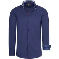 Rusty Neal Langarmhemd mit trendigen Kontras-Details