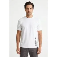 Calvin Klein Swimwear T-Shirt Regular fit mit Rundhalsausschnitt