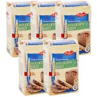 Bielmeier Backmischung Vollkornbrot Küchenmeister, 1 x 2500 g, (5x 500g), Made in Baden-Württemberg (SET314023-5)