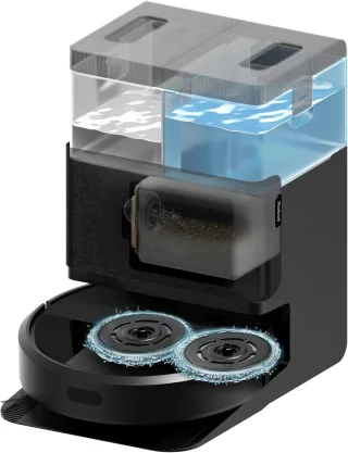 iRobot Roomba Plus 405 Combo [Saug- & Wischroboter 180 Minuten 7.000Pa inkl. Reinigungsstation] schwarz