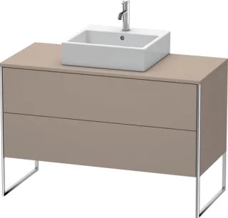 Duravit XSquare Konsolenwaschtischunterbau bodenstehend Basalt Matt 1200x548x778 mm - XS492204343 XS492204343