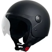 RALLOX Helmets Motorradhelm Jethelm 229 matt schwarz Größe L