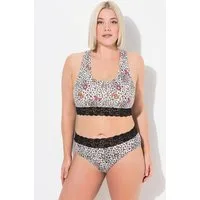 Ulla Popken Bustier TRUYOU Bustier Racerback Leomuster Spitze