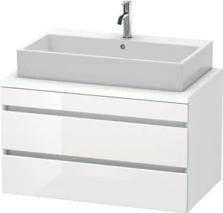 Duravit DuraStyle Konsolenwaschtischunterbau wandhängend Weiß Hochglanz & Matt 900x548x512 mm - DS53 DS531802218