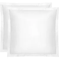 Amqua Kissenbezüge Mako Satin Kissenbezug mit Reißverschluss, Premium Bettwäsche, (2 Stück), 100% ägyptische Baumwolle, kuschelig weich