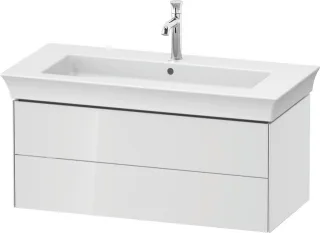 Duravit White Tulip Waschtischunterbau wandhängend Weiß Hochglanz 984x458x410 mm - WT434208585 WT434208585