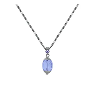 konplott - Halskette - Crystal Snake blau/lila