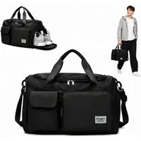 ibettertec Sporttasche Reisetasche für Damen und Herren, für Sport Fitness Schwimmen Reisen (Trainings Tasche, Sport Bag für Sport & Reisen, mit verstellbaren Schultergurten,Schuhfach und Nassfach), Funktionales Design