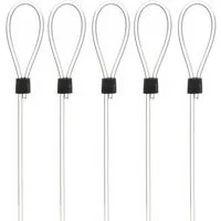 SOFT-RAIL Seil Perlonseil mit einer Schlaufe, Ø 2,0 mm, in versch. Längen (Set, 5-tlg), für Galerieschienen
