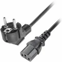 Bolwins Q43C Kaltgerätekabel 1,2m Universale Stromkabel (CEE 7/7 auf C13 PC TV Stromkabel, Schutzkontakt-Stecker (CEE 7/7), IEC 60320-C13 Buchse (120 cm), 250V/10A, universell, hohe Sicherheit