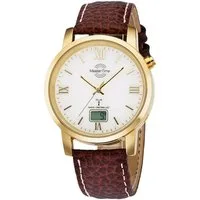 MASTER TIME Funkuhr MTGA-10298-13L, Armbanduhr, Quarzuhr, Herrenuhr, Datum, Lederarmband, Langzeitbatterie